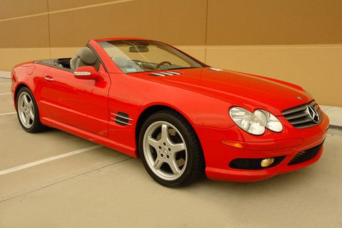 03 mercedes benz sl500 convertible navigation amg sport pkg full service history