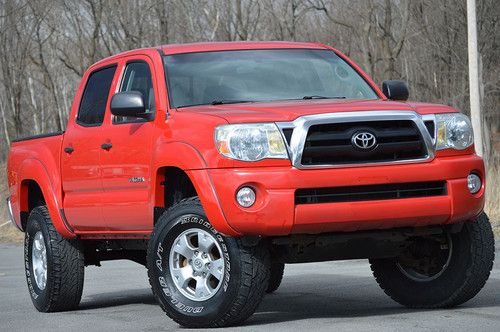 2006 toyota tacoma double cab sr5 4x4 4.0l v6 cd a/c clean carfax no reserve!