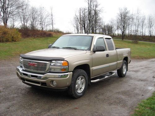 2006 gmc sierra 1500 sle extended cab 4 wheel drive 4-door 5.3l pickup