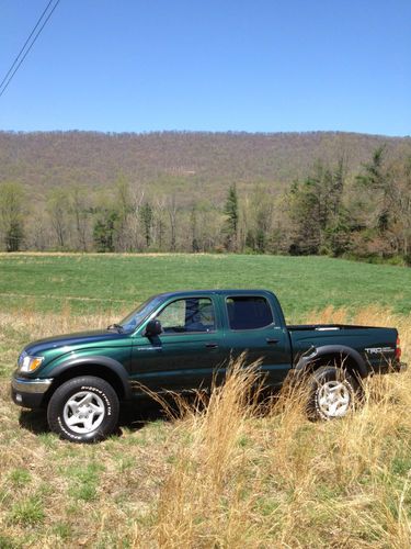 2002 toyota tacoma 4dr crew cab 4x4 trd sr5 great condition