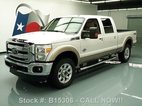 2012 ford f-250 lariat diesel fx4 4x4 nav rear cam 24k! texas direct auto