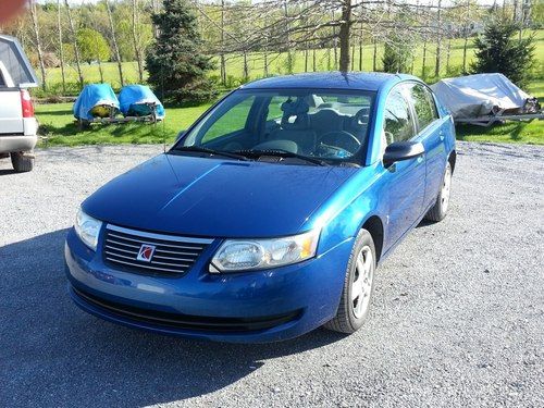 2006 blue saturn ion 4-door sedan low reserve!! great gas mileage!! vivid color!