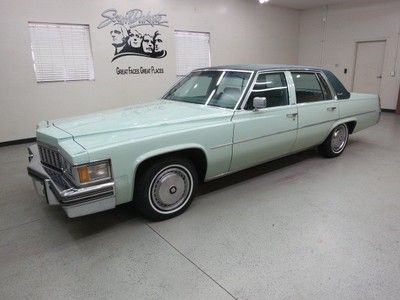 "rare"..1977 cadillac sedan deville w/ 22 k orig. miles !! rare "seamist green"!