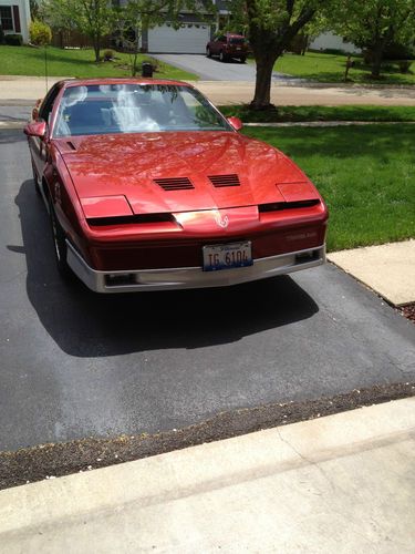 1987 pontiac transam flame red coupe