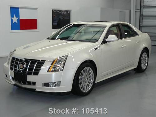 2012 cadillac cts 3.6 prem sedan pano sunroof nav 7k mi texas direct auto