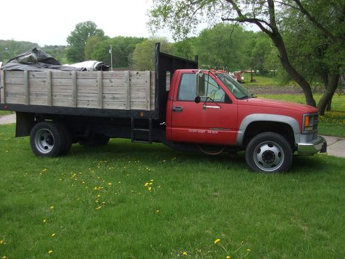 1995 chevy 3500 hd 6.5 turbo diesel automatic dump truck n/r