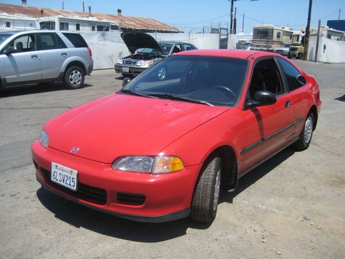 1993 honda civic dx coupe 2-door 1.5l, no reserve