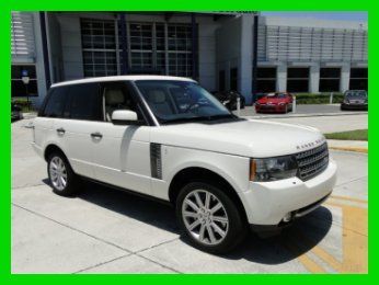 2010 supercharged rangerover, white on white, rear tv/dvds, mercedes-benz dealer