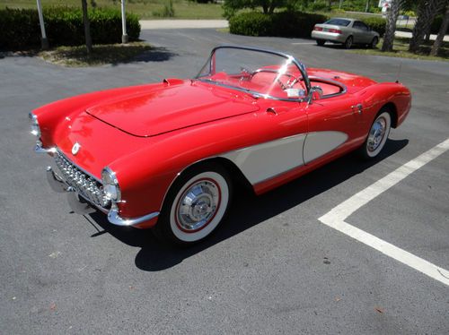 Beautiful 56 roadster dual quad automatic