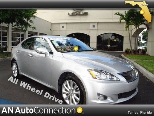 Lexus is 250 manufacturer certified 3 yr / 100,000 miles with navigation awd