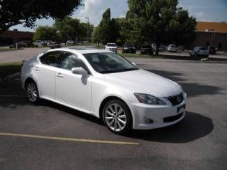 2009 lexus is250 awd pearl white navigation warranty free shipping
