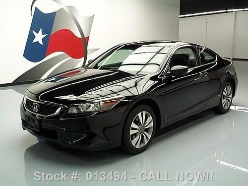 2010 honda accord ex-l coupe sunroof htd leather 28k mi texas direct auto