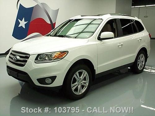 2012 hyundai santa fe awd ltd sunroof nav rear cam 19k texas direct auto