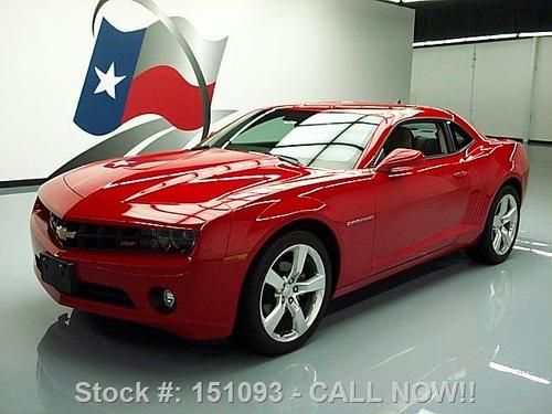2010 chevy camaro lt rs auto htd leather xenons 20's 9k texas direct auto