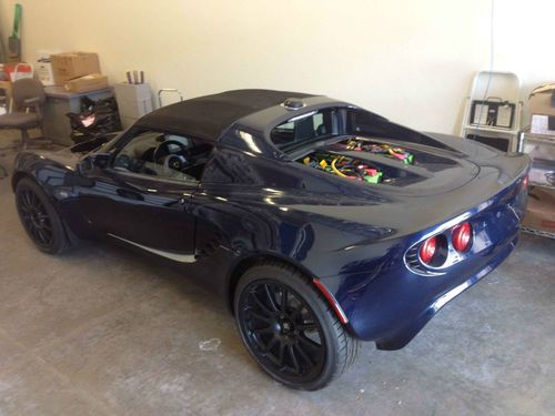 Lotus elise, royal blue metallic paint, electric vehicle conversion, project