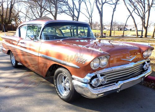 1958 chevrolet belair hardtop - restored, zz4 350, cragar wheels, ac, ps, pw, pl