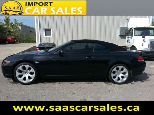 2004 bmw 645i convertible -  black on red - sport package - smg transmission