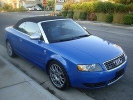 2006 audi s4 2dr blue cabriolet,custom made seats, low71000 miles