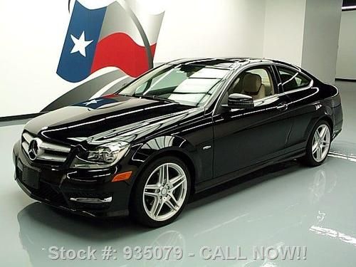 2012 mercedes-benz c250 turbo p1 pano sunroof nav 12k texas direct auto