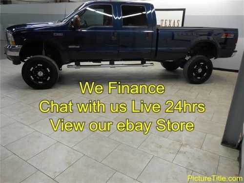 03 f350 4x4 fx4 leather lifted wheels long bed texas we finance