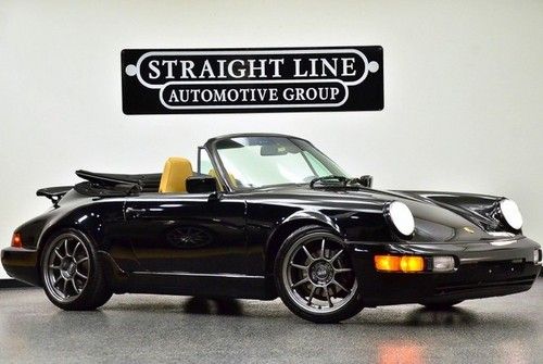 1990 porsche c2 cabriolet convertible black