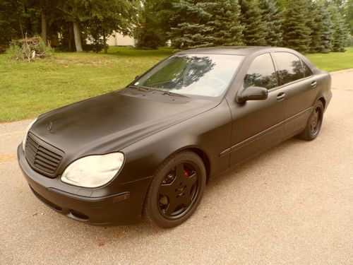 2000 mercedes benz s500, custom matte black exterior