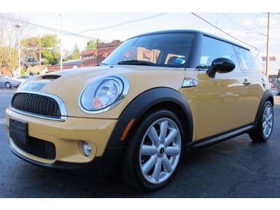 2009 mini cooper s supercharged hatchback automatic a/c yellow black leather