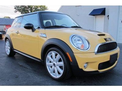 2009 MINI COOPER S SUPERCHARGED Hatchback AUTOMATIC A/C YELLOW BLACK LEATHER, image 3