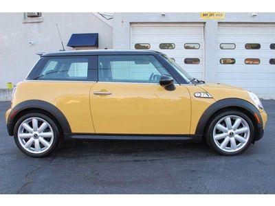2009 MINI COOPER S SUPERCHARGED Hatchback AUTOMATIC A/C YELLOW BLACK LEATHER, image 7