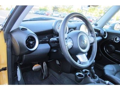 2009 MINI COOPER S SUPERCHARGED Hatchback AUTOMATIC A/C YELLOW BLACK LEATHER, image 15