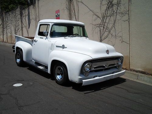 1956 ford f-100 shortbed pickup truck hotrod rat rod cruiser v8 auto muscle gt
