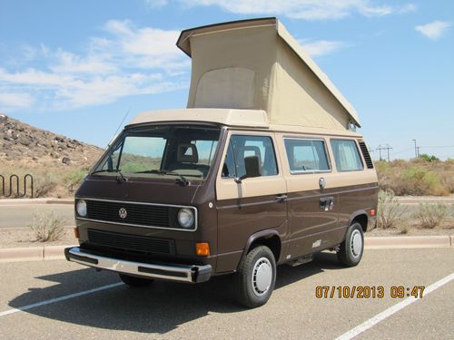 Volkswagen westfalia   rare wolfsburg w/third seat  low miles  no rust sw camper