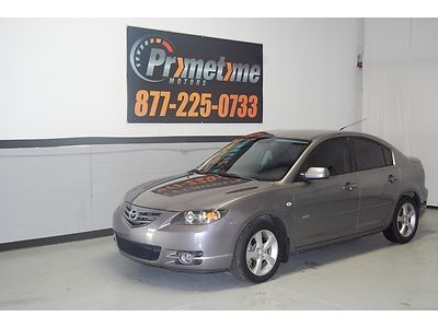 2005 mazda 3 clean carfax auto 2.3l 4cyl sedan 32mpg we finance low reserve!!