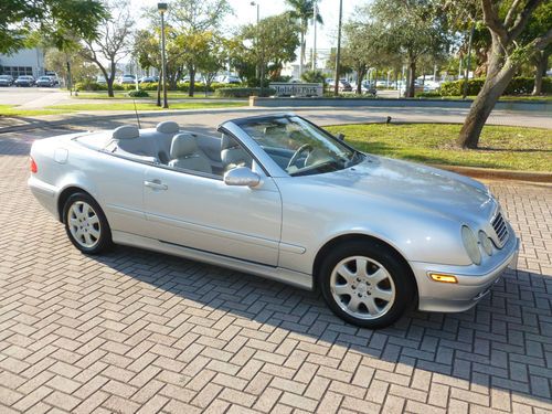 2000 mercedes benz-clk320 convertible, v6, low miles, clean, rare colors hot car