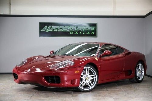 1999 ferrari 360, rare rosso barchetta, f1 trans, service history! we finance!