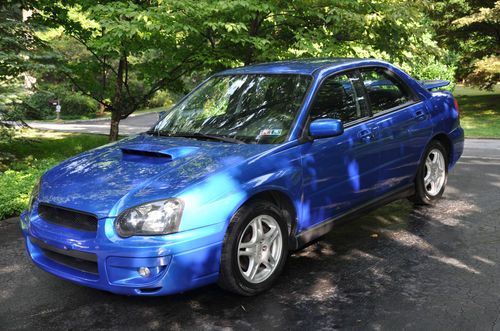 2004 subaru wrx sedan blue 5 speed 80k miles