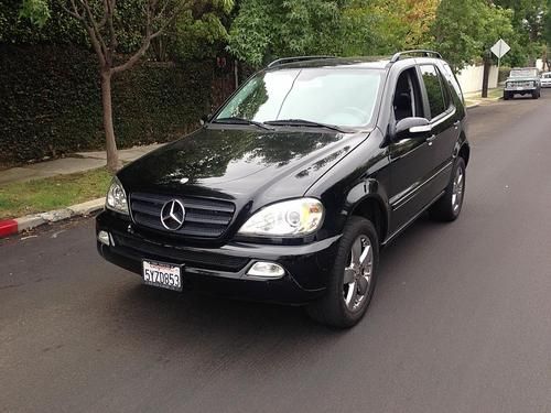 2002 mercedes-benz ml 320  suv 4-door 3.2lcalifornia black beauty