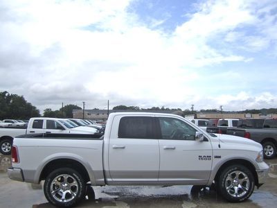 Brand new sleek white 2013 ram 1500 laramie pick up truck
