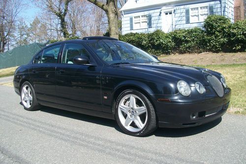 2003 jaguar s-type r sedan 4-door 4.2l roadster v8 5 star factory wheels rims