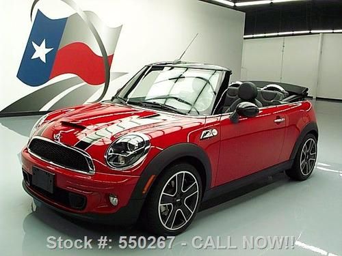 2012 mini cooper s convertible automatic leather 3k mi texas direct auto