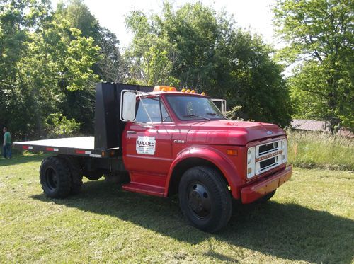 1970 CHEVROLET C-50 FLATBED CHEVY BOWTIE FARM TRUCK CLEAN GOOD RUNNING, image 7