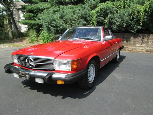 1984 mercedes benz 380sl cpe/rdst