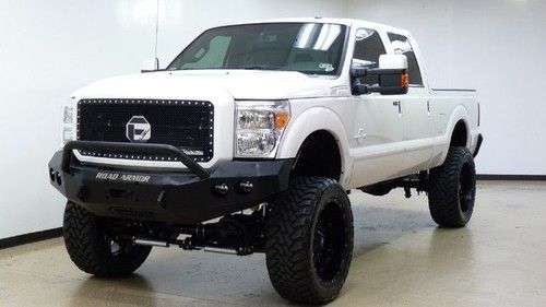 Platinum, 6.7l turbo, lift kit, tow pkg, leather
