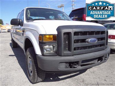 08 f-250 xl crew cab diesel6.4l very good condition runs excellent carfax cert