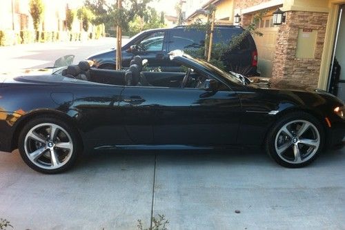 2008 bmw 650i convertible - black - low mileage - over $10k in options