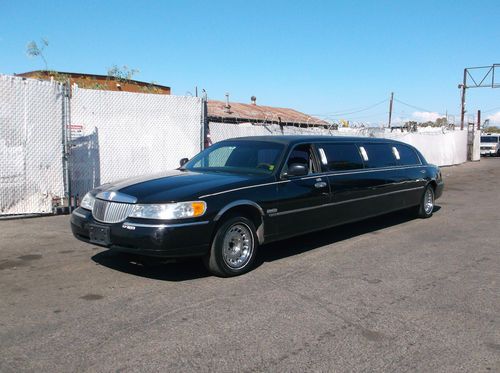 1999 lincoln town car limousine, no reserve