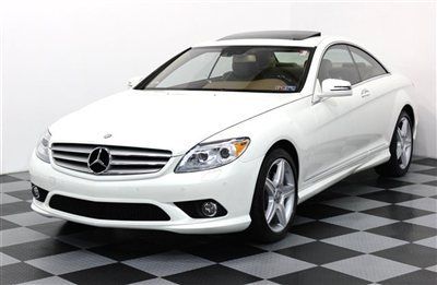 Cl550 4matic awd 2010 amg sport package pearl white/beige a/c seats moonroof hk