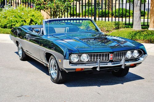 Absolutley magnificent 1971 ford torino gt convertible 351 4 br a/c buckets p.b
