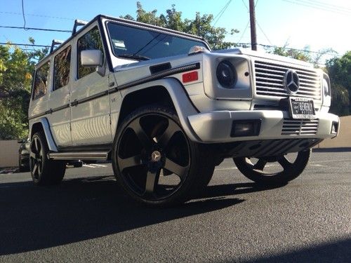 2002 mercedes benz g500 g550 g55 w463 brabus silver/black 23'' wheels 108k miles