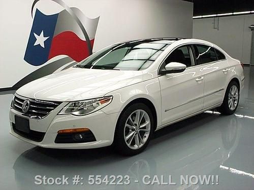 2010 volkswagen cc lux pzev sunroof nav htd leather 30k texas direct auto